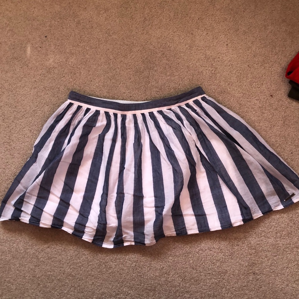 Blue & White Stripe Skirt